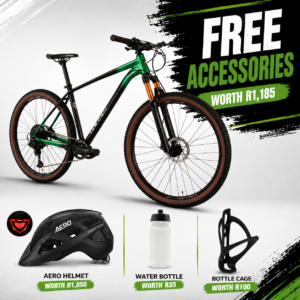 Volcan Donati 29er Mountain Bike 2025 with Shimano Deore 1x12 drivetrain, hydraulic disc brakes and air suspension fork available at Bike & Pedal.